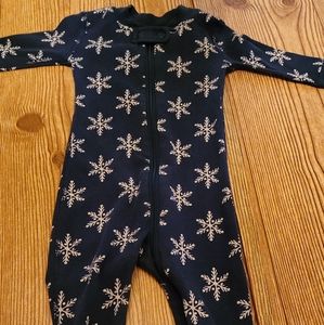 Blue PJ with white snowflake